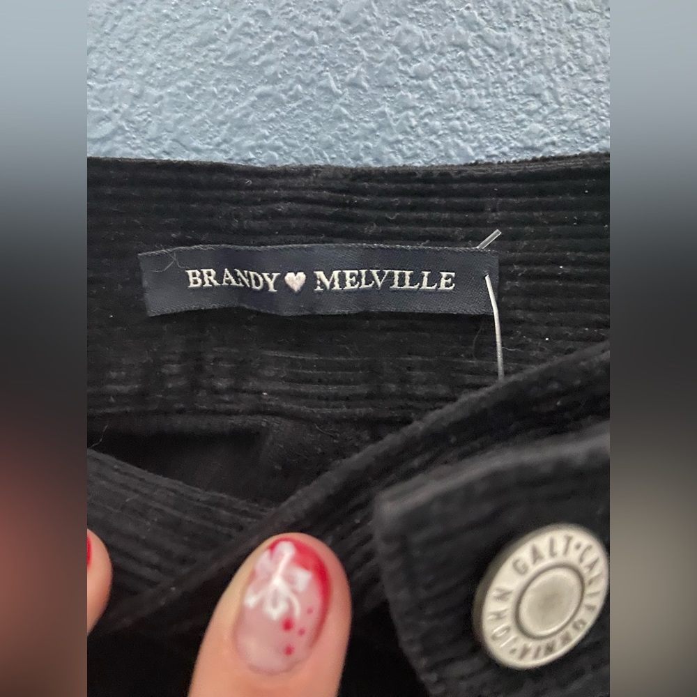 Brandy Melville black corduroy pants
